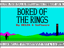 Bored of the Rings. Pantalla de presentación